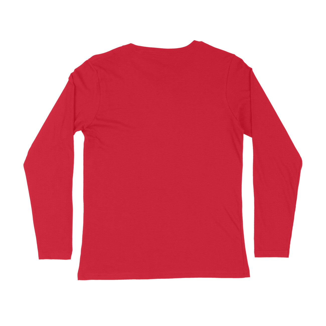 Men's Red Please Graphic Printed Full Sleeve T-shirt - Printed Cave