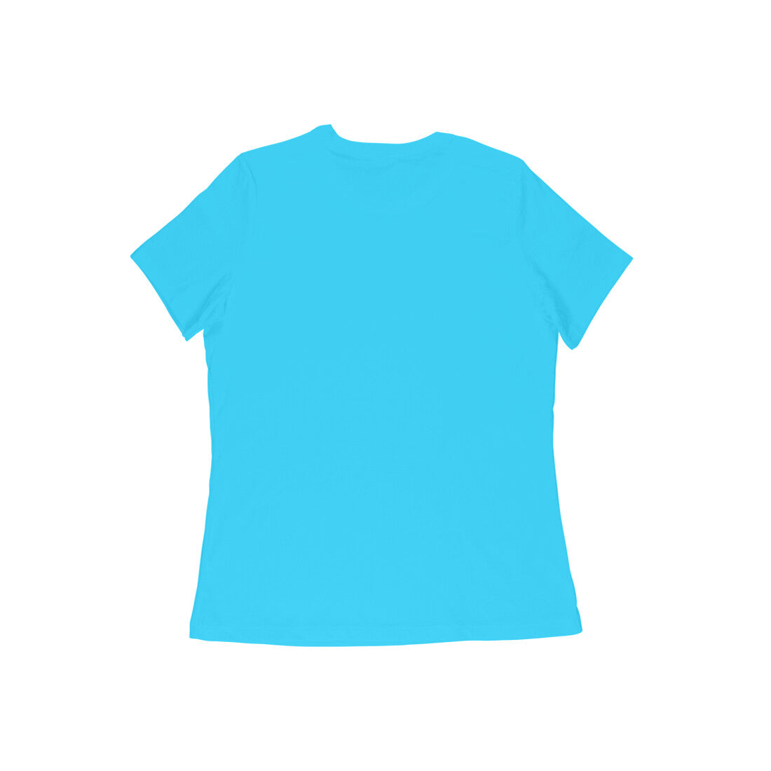 Women's Sky Blue Blah Blah Blah Graphic Printed T-shirt - Printed Cave