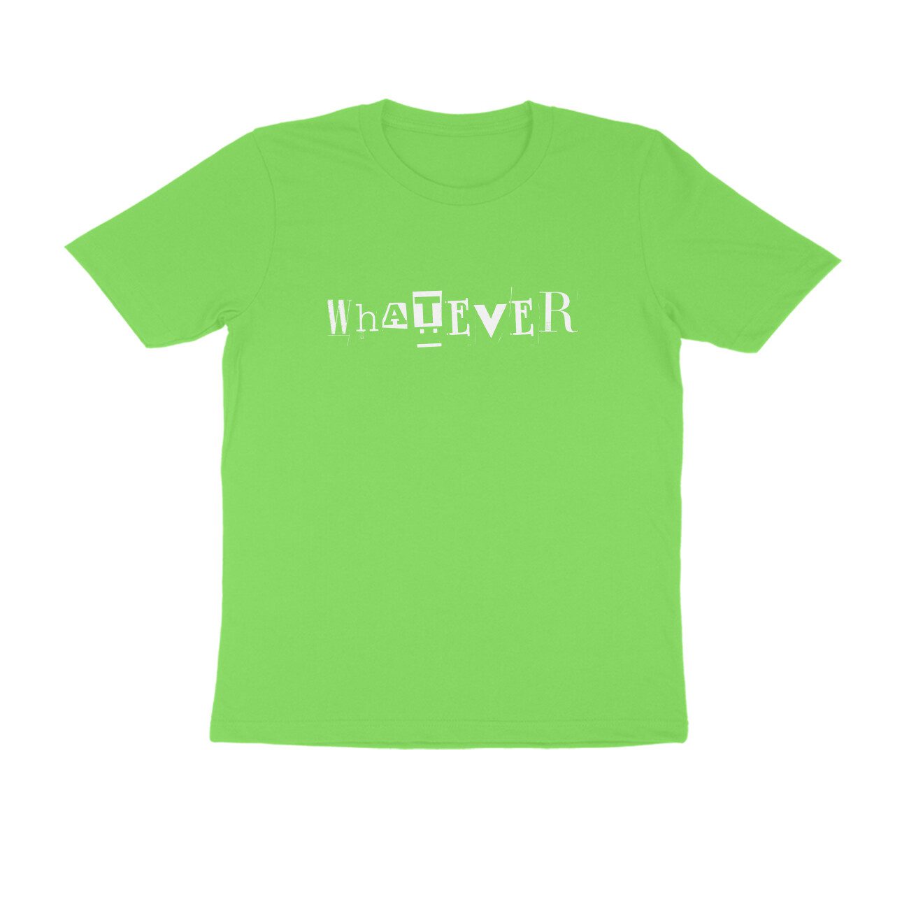 Men's Green Whatever Graphic Printed T-shirt - Printed Cave