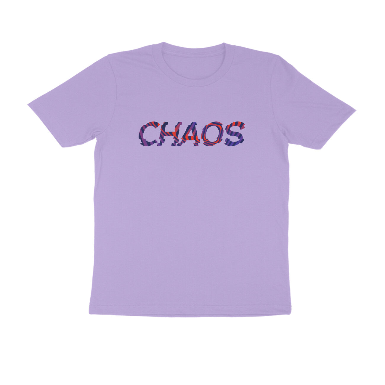 Men's Iris Lavender Chaos Graphic Printed T-shirt - Printed Cave