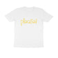 Men's White Please Graphic Printed T-shirt - Printed Cave