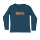 Men's Navy Blue Curse Graphic Printed Full Sleeve T-shirt - Printed Cave