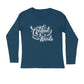 Men's Navy Blue Certified Weirdo Graphic Printed Full Sleeve T-shirt - Printed Cave