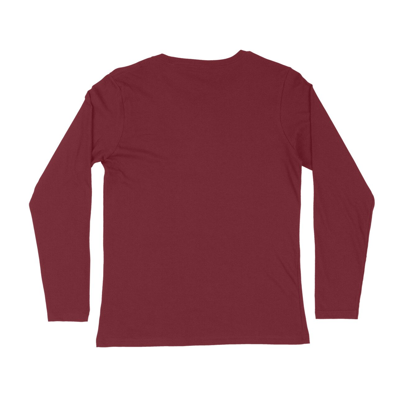 Men's Maroon Brain Is Not Braining Graphic Printed Full Sleeve T-shirt - Printed Cave