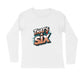 Men's White That's A Six Graphic Printed Full Sleeve T-shirt - Printed Cave