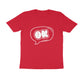 Men's Red OK Graphic Printed T-shirt - Printed Cave