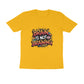 Men's Golden Yellow Brain Is Not Braining Graphic Printed T-shirt - Printed Cave