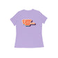 Women's Iris Lavender Ufff Graphic Printed T-shirt - Printed Cave