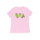 Women's Light Pink Oops Graphic Printed T-shirt - Printed Cave
