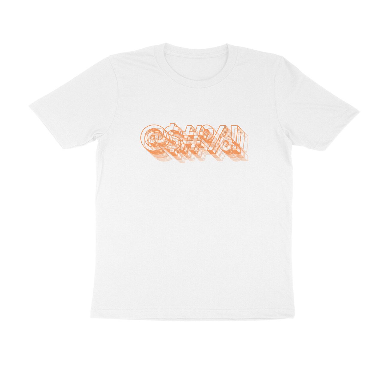 Men's White Curse Graphic Printed T-shirt - Printed Cave