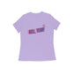 Women's Iris Lavender Hell Yeah Graphic Printed T-shirt - Printed Cave
