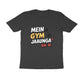 Men's Black Mein Gym Jaaunga Kal Se Graphic Printed T-shirt - Printed Cave