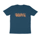 Men's Navy Blue Curse Graphic Printed T-shirt - Printed Cave