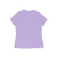 Women's Iris Lavender Ufff Graphic Printed T-shirt - Printed Cave
