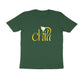 Men's Olive Green Chill Graphic Printed T-shirt - Printed Cave
