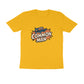 Men's Golden Yellow The Super Common Man Graphic Printed T-shirt - Printed Cave