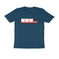 Men's Navy Blue Hmm Graphic Printed T-shirt - Printed Cave
