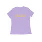 Women's Iris Lavender Please Graphic Printed T-shirt - Printed Cave