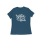Women's Navy Blue Certified Weirdo Graphic Printed T-shirt - Printed Cave