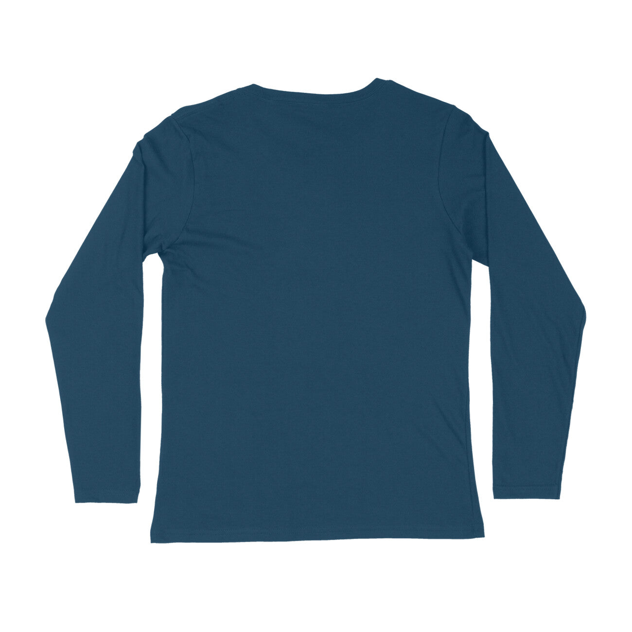 Men's Navy Blue Curse Graphic Printed Full Sleeve T-shirt - Printed Cave