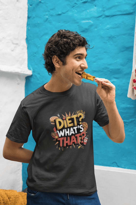 Men's Black Diet What's That Graphic Printed T-shirt - Printed Cave