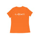 Women's Orange Whatever Graphic Printed T-shirt - Printed Cave