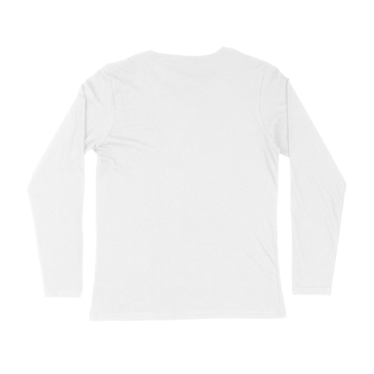 Men's White Please Graphic Printed Full Sleeve T-shirt - Printed Cave