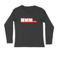 Men's Black Hmm Graphic Printed Full Sleeve T-shirt - Printed Cave