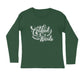 Men's Olive Green Certified Weirdo Graphic Printed Full Sleeve T-shirt - Printed Cave