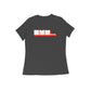 Women's Black Hmm Graphic Printed T-shirt - Printed Cave