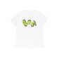 Women's White Oops Graphic Printed T-shirt - Printed Cave