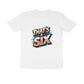 Men's White That's A Six Graphic Printed T-shirt - Printed Cave