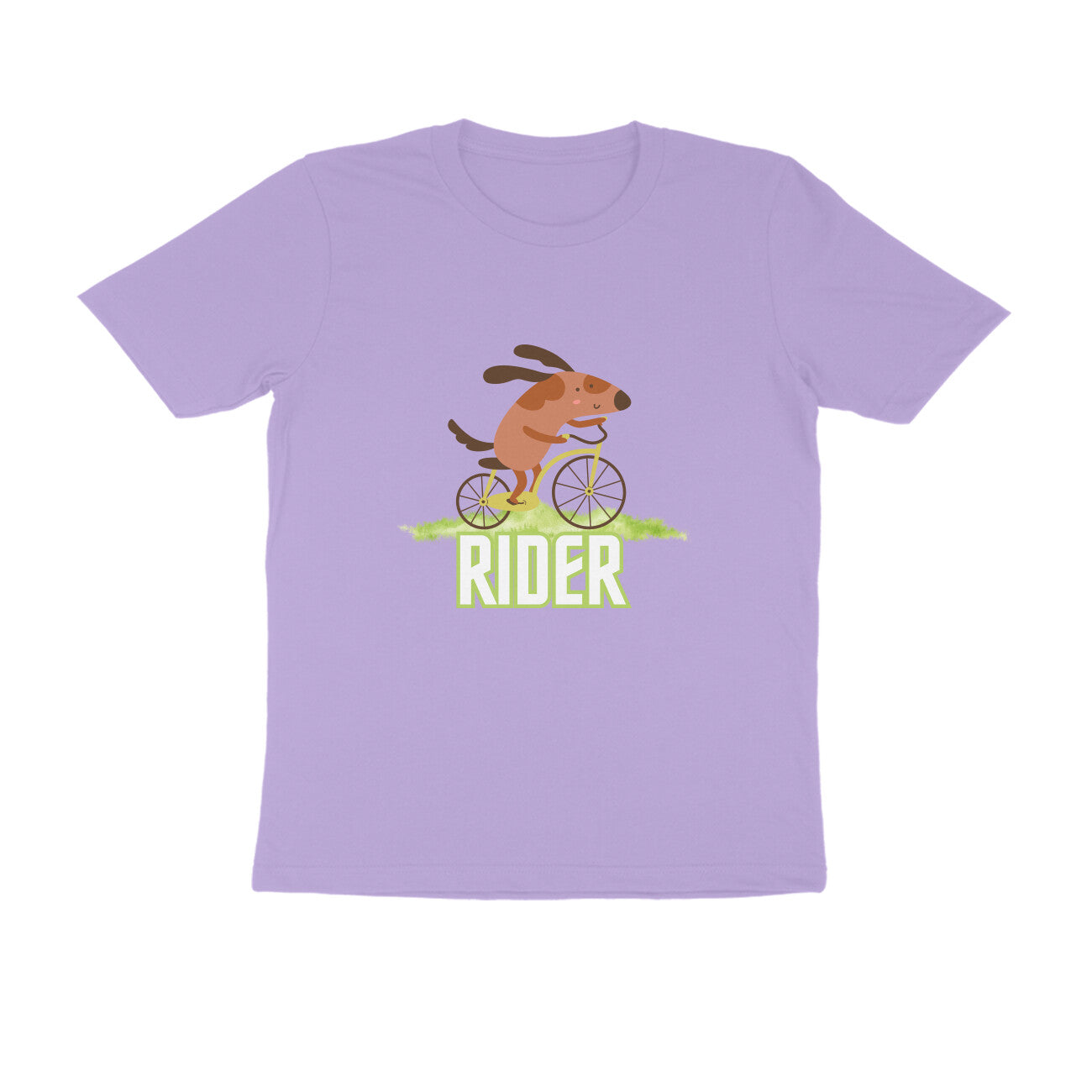 Men's Iris Lavender Rider Graphic Printed T-shirt - Printed Cave