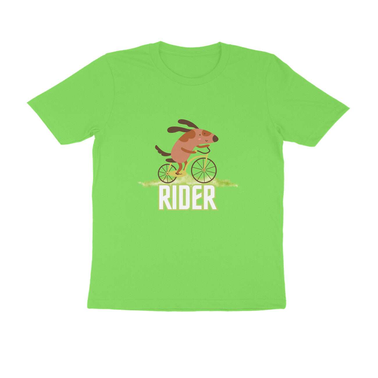 Men's Green Rider Graphic Printed T-shirt - Printed Cave