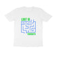 Men's White Lost in Thoughts Graphic Printed T-shirt - Printed Cave