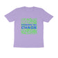 Men's Iris Lavender Powered by Chaos Graphic Printed T-shirt - Printed Cave