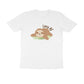 Men's White Lazy AF Graphic Printed T-shirt - Printed Cave