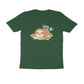 Men's Olive Green Lazy AF Graphic Printed T-shirt - Printed Cave