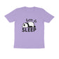 Men's Iris Lavender Born to Sleep Graphic Printed T-shirt - Printed Cave