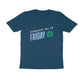 Men's Navy Blue Teleport me to Friday Graphic Printed T-shirt - Printed Cave