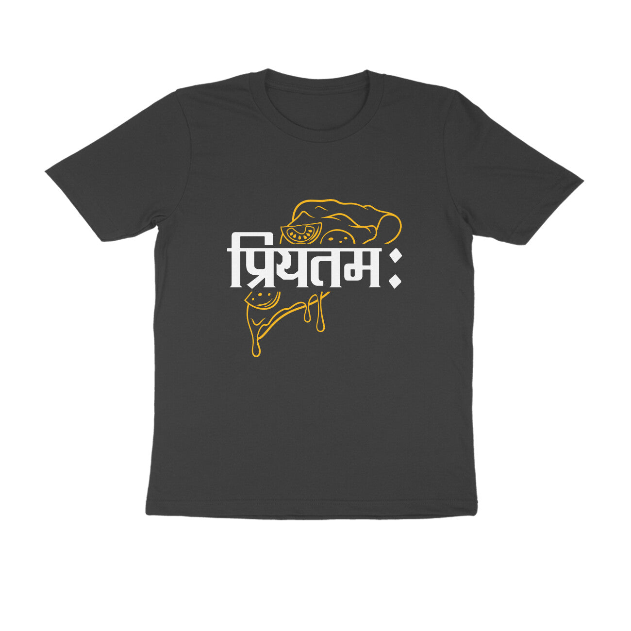 Men's Black Priyatamah Graphic Printed T-shirt - Printed Cave
