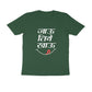 Men's Olive Green Jau Tithe Khau Graphic Printed T-shirt - Printed Cave