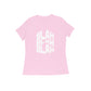 Women's Light Pink Blah Blah Blah Graphic Printed T-shirt - Printed Cave