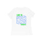 Women's White Lost in Thoughts Graphic Printed T-shirt - Printed Cave