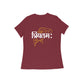 Women's Maroon Priyatamah Graphic Printed T-shirt - Printed Cave