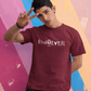Men's Maroon Whatever Graphic Printed T-shirt - Printed Cave