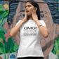 Women's White OMG Graphic Printed T-shirt - Printed Cave