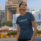 Women's Navy Blue Whatever Graphic Printed T-shirt - Printed Cave